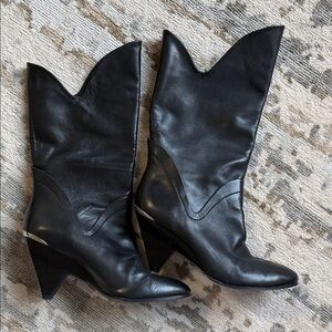 Belle by Sigerson Morrison Black Heeled Boots
